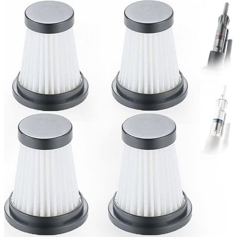4er-Pack Ersatzfilter für Akku-Staubsauger, passend für Moosoo K12, K12 Pro, K13 und Genius Invictus One 1.0 X7 / 2.0 (1/4)