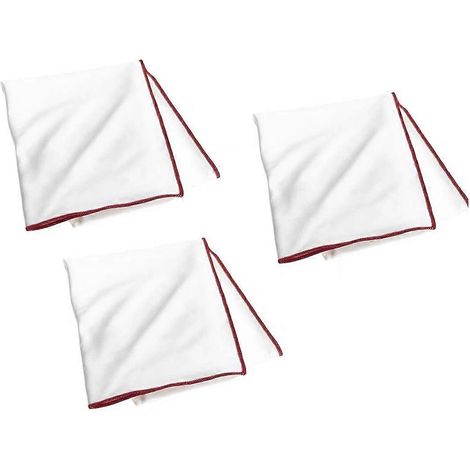 Polissoir et chiffon de polissage pour verres à vin, élimine les peluches, nettoie les verres à vin, blanc, 3 pièces (1/5)