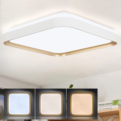 Plafonnier LED en acrylique pour chambre à coucher, salon, chambre principale, 3000-6000 K, 54 W, intensité variable pour la maison. (1/5)