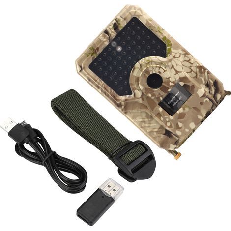 Caméra de Chasse Infrarouge 1080P Étanche Camouflage Extérieur pour Observation Animale (1/5)