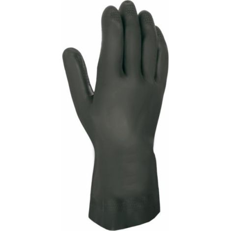 Guante  Quimico S7 Natural  Flocado  321Cb Latex Negro Juba