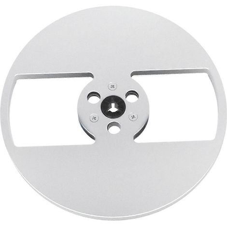 Leere Tonbandspule, Universal, offene Spule, Tonband, leere Spule, Silber (1/5)