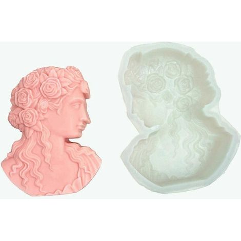 Moules à bougies en silicone pour figurines de femmes, statues de femmes (1/4)