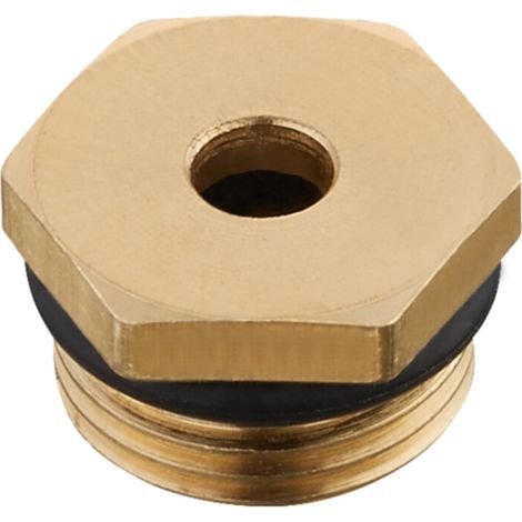 OVENTROP Stopfbuchsschraube für alle Thermostatventile, Ausnahme: AV 9, CV 9, RFV 9, ADV 9, E, AQ, RFQ, EQ, A (ab 2013) und RF (ab 2014), SW 14, 1017501 (1/2)
