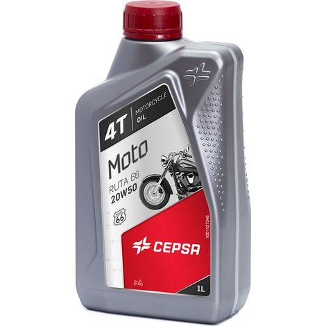 Lubrifiant Barre Moto - Moteur 1l. 4t Ruta 66 20w50 Cepsa (1/2)