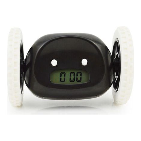 Runaway Alarm Clock On Wheels, Black-Chrom (1/5)