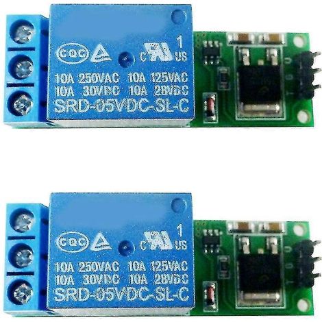 2 modules relais IO25B01, 1 canal, 6-24 V, relais à verrouillage automatique, relais bistable à faible tension de seuil. (1/5)