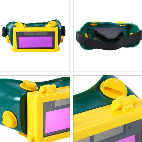 Lunettes de soudage à changement de couleur automatique alimentées à l'énergie solaire (1/5)