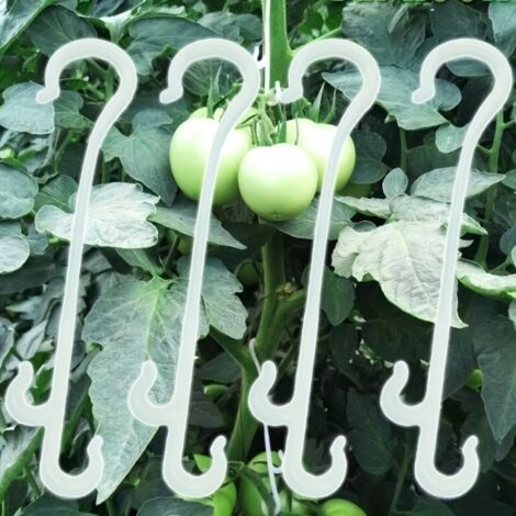 Lot de 100 crochets de support pour plantes en plastique résistant, pour tomates, vignes, pots, jardin intérieur et extérieur, style rétro (1/5)