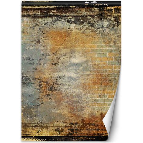 Papier peint Aspect béton ancien Structure Marron Loft 200x280 (1/5)