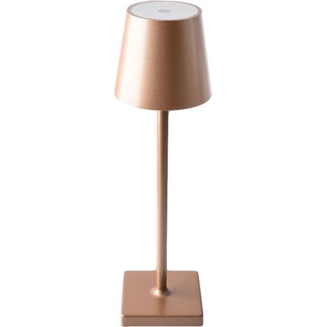 Kabellose Tischleuchte, wiederaufladbare LED-Schreibtischlampe, dimmbares Touch-Licht, betrieben mit einem 5200-mAh-Akku, IP54 wasserdicht (1/4)