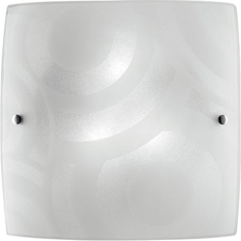 PLAFONIERA MIRO' D40 BIANCA GRANIGLIA 3XE27 60W