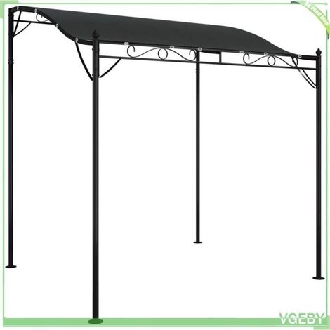 Auvent / Gazebo - FAFEICY - 362392 - 2 x 2,3 m - tissu polyester 180 g/m² PA - cadre acier poudré, toit incurvé (1/5)