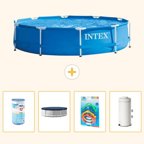 Intex Piscine Tubulaire Ronde - 366x76 cm - 5-pièces  S126 (1/5)