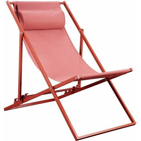 bigbuy-garden PAROS tumbona terracota confortable (1/3)