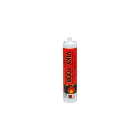 SIGILLANTE PER ALTE TEMPERATURE (1600 °) IN CARTUCCIA- - gr.500 colore nero - 5 pezzi