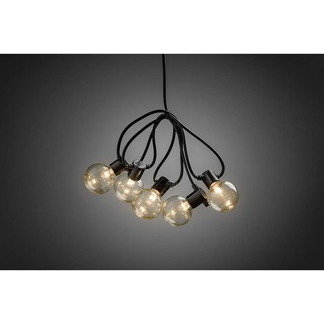 [NEUWERTIG] B-Ware Konstsmide 2374 800 Party Lichterkette Außen 60 Led Klar Bernstein