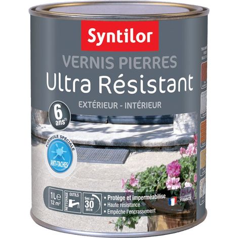 Vernis Pierres Ultra Résistant 6 Ans Incolore Mat 1L (1/5)