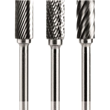 Fresa Carb.Tungsteno A - 02x10x3 L.38 DC. forma cilindrica. testa liscia