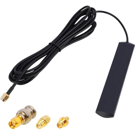 Antenne 4G LTE GSM 3dBi avec connecteur SMA, Support en Verre, 3 adaptateurs Inclus (SMA vers BNC / TS9 / RP-SMA) pour routeur GSM 2G 3G 4G LTE, amplificateur de Communication Mobile de Voiture (1/5)