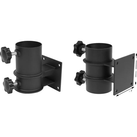 Base per ombrello, design leggero e portatile, nera (1/2)