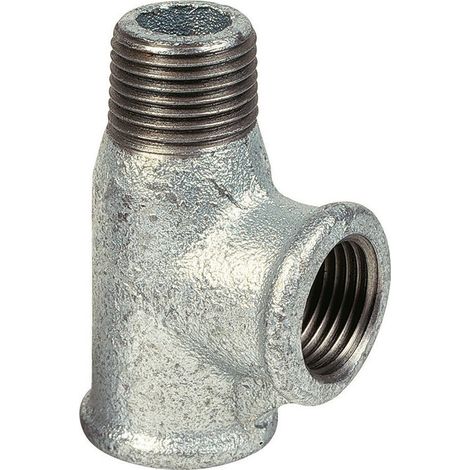 Raccord fonte galva en T à visser - M 3/4' - F 3/4' - N° 134