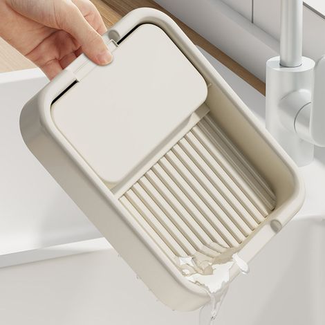 Faltbarer Topfdeckelhalter mit Utensilienhalter, multifunktionaler Spatelhalter für Essstäbchen und Küchenlöffel (1/5)