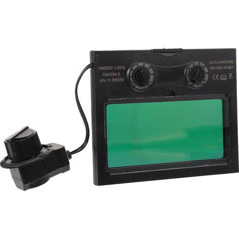 Lentille à Atténuation Automatique Design Ajustable en Plastique Noir Solaire pour Casque de Soudage pour Soudage Tig et Mig (1/5)