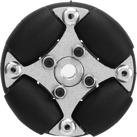Roue omnidirectionnelle double en aluminium de 38 mm (1,5 pouce) pour robot, avec moyeux métalliques 14166 (1/5)