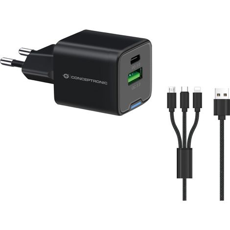 Conceptronic ALTHEA16B 2-Port 33W GaN USB PD Charger Ladegeräte - USB -