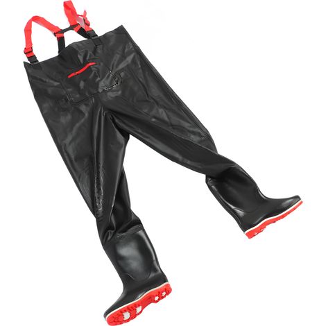 Cuissardes de pêche légères et imperméables en PVC avec bottes antidérapantes pour hommes et femmes, taille 41 (1/5)