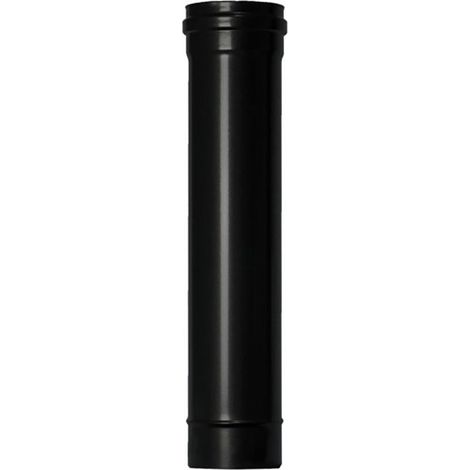 Tube pour poêle à granulés Ø80Mmx50Cm Acier émaillé noir Exojo Pvt08050