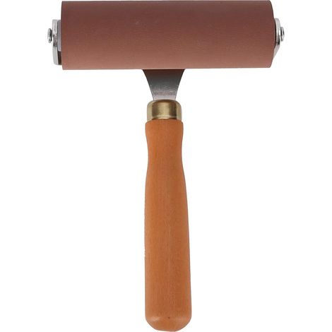 Brayer, rouleau en caoutchouc élastique souple et durable, idéal pour distribuer de l'encre ou de la colle, pour les outils d'estampage, les albums de coupures, les travaux manuels en papier(10cm)