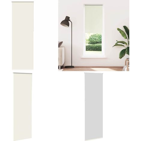 vidaXL Verdunkelungsrollo Cremeweiß 70x210cm Stoffbreite 65,7 cm (1/5)