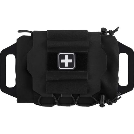 Pochette Tactique Militaire Molle Ceinture de Premiers Soins Rapide Pochette de Survie Système en Deux Parties Porte-médicaments en Rouleau Sac à poignée en hypalon (1/5)