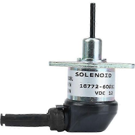 Électrovanne d'arrêt de carburant 12 V 1G772-60014 1G772-60012 pour moteurs V2607, V3300, V3600, KX057-4 et M6040F (1/5)