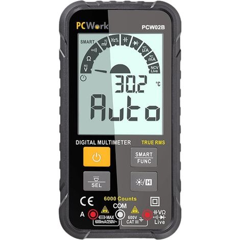 Multimetro digitale intelligente a vero valore efficace Pcw02b Pcw02b