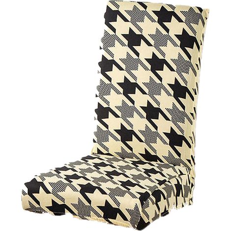 Funda para silla, tela de spandex estampada, elástica, lavable a máquina, comedor, sala de estar (1/5)