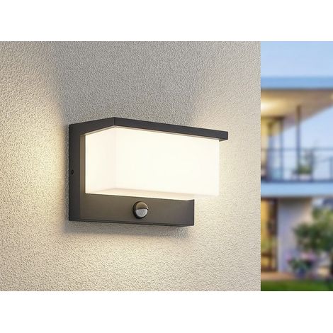 LED Außenwandleuchte NESTOS mit Bewegungsmelder, Breite 23cm