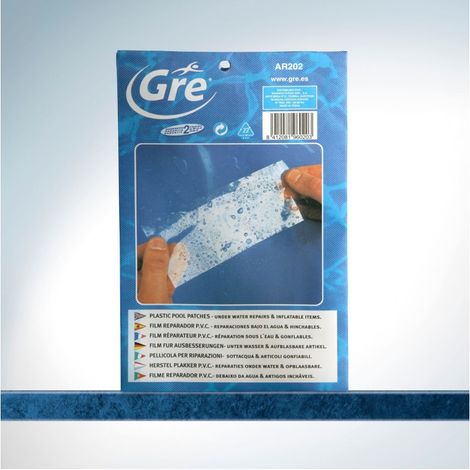 Film reparador de pvc para liner gre de piscinas elevadas (1/2)