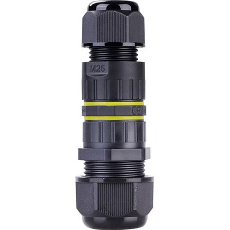 Conector de cable eléctrico para exteriores, caja de conexiones impermeable IP68, carcasas externas para cable de entrada de φ5-9 mm, 3 pines con 4 salidas (1/4)