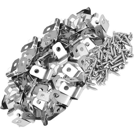 ensembles Colliers De Serrage pour Clôture Métallique Clips De pour Cage avec Vis Détachées pour Clôture De Jardin-100pcs