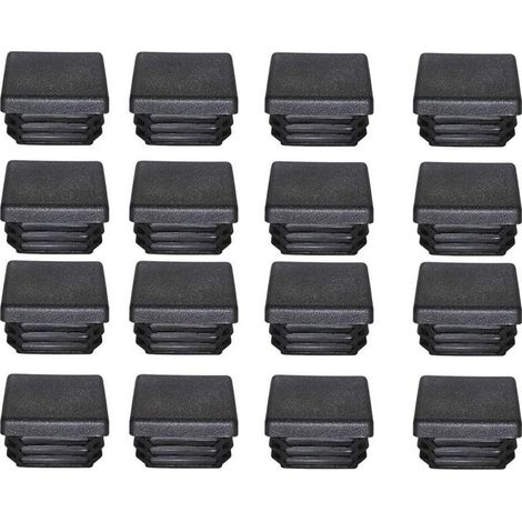Bouchons en plastique 40x40mm – Embouts pour tubes carrés – Résistants aux chocs et à l'humidité – Pack de 16 pièces - 16PCS (1/5)