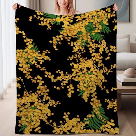 Couverture de lit en polaire, douce et chaude en microfibre toutes saisons, décoration de chambre à coucher, excellent cadeau pour femmes et hommes, 6080 pouces (1/4)