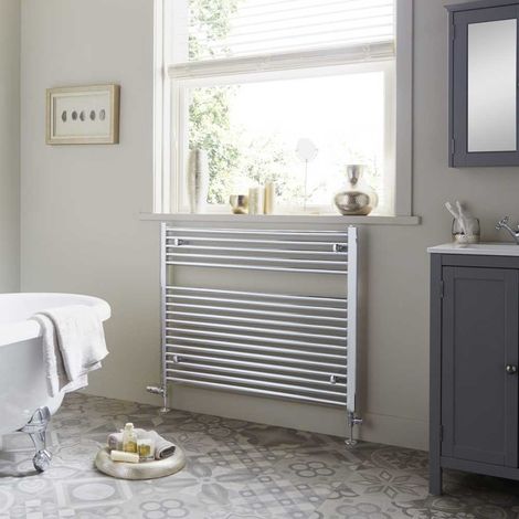 Heatwave Tempo Chrome Ladder Towel Rail 800mm (H) x 1000mm (W) (1/3)