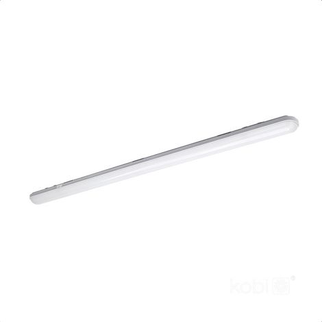 Kobi NEGRO 120cm IP65 Sealed Linear LED Batten Light 36W 4320lm 4000K Neutral White Industrial Ceiling Fixture for Garage Workshop Utility Rooms, Polycarbonate Housing (1/5)