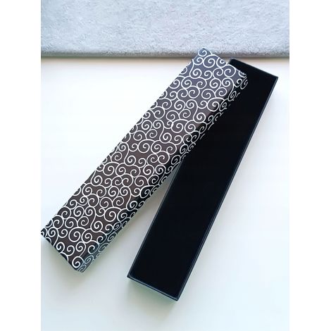 confezione scatola decorativa lunga nera 20 x 4,5 (1/4)
