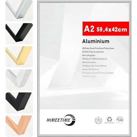 Bilderrahmen A2 42x59,4cm Aluminium Alu Silber A2(42x59.4cm) 1x (1/5)