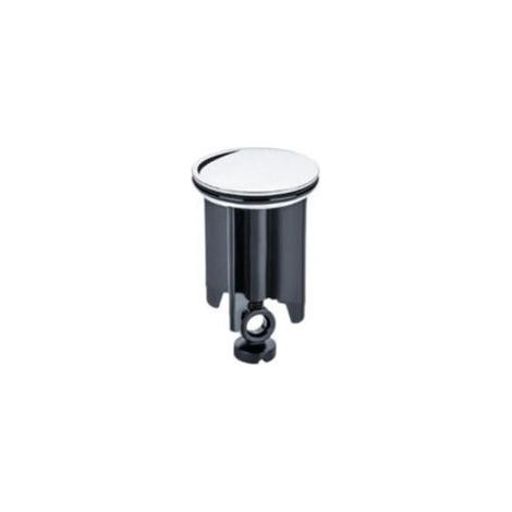 Bouchon d'évier - Crépine d'évier - Rallonge d'évier - Accessoires de Salle de Bains - Chromé - Couvercle de vidange pour lavabo -40 mm, Cheveux Passoire, Joint (1/5)