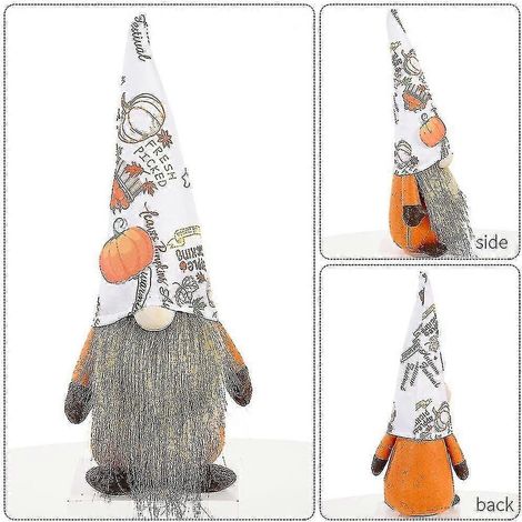 Décoration de chapeau imprimé avec poupée sans visage pour la fête des récoltes, centre commercial, bar, vitrine. (1/5)